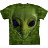 3D Футболка The Mountain - Green Alien Face