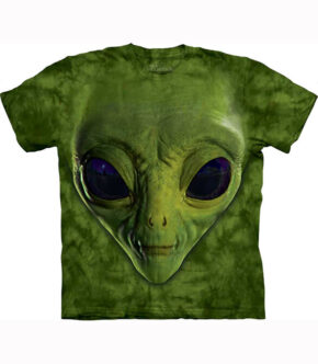 3D Футболка The Mountain - Green Alien Face