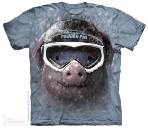 3D Футболка The Mountain -  Powder Pig