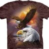 3D Футболка The Mountain - Eagle & Clouds