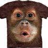 3D Футболка The Mountain - Big Face Baby Orangutan