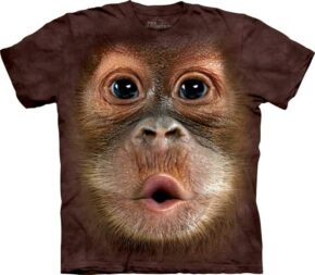 3D Футболка The Mountain - Big Face Baby Orangutan