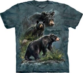 3D Футболка The Mountain - Three Black Bears