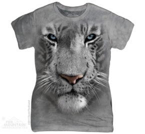 Женская 3D Футболка The Mountain - White Tiger Face