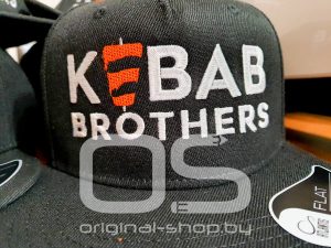 Нанесение логотипа на снэпбеке для KEBAB BROTHERS