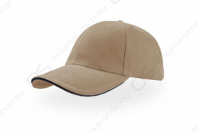 Кепка LIBERTY SANDWICH бежевый с черной полосой