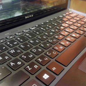 Гравировка на ноутбуке Sony